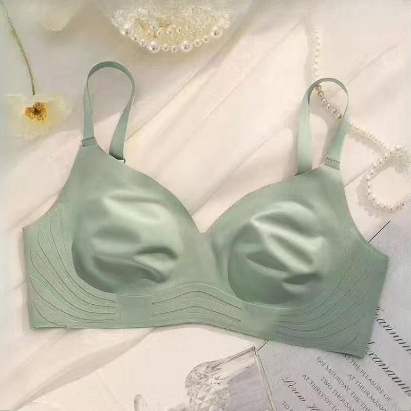 Women's Seamless Bra Push Up Anti-Sagging Slimming for Large Bust Thin Style Wireless Underwear for Small Bust