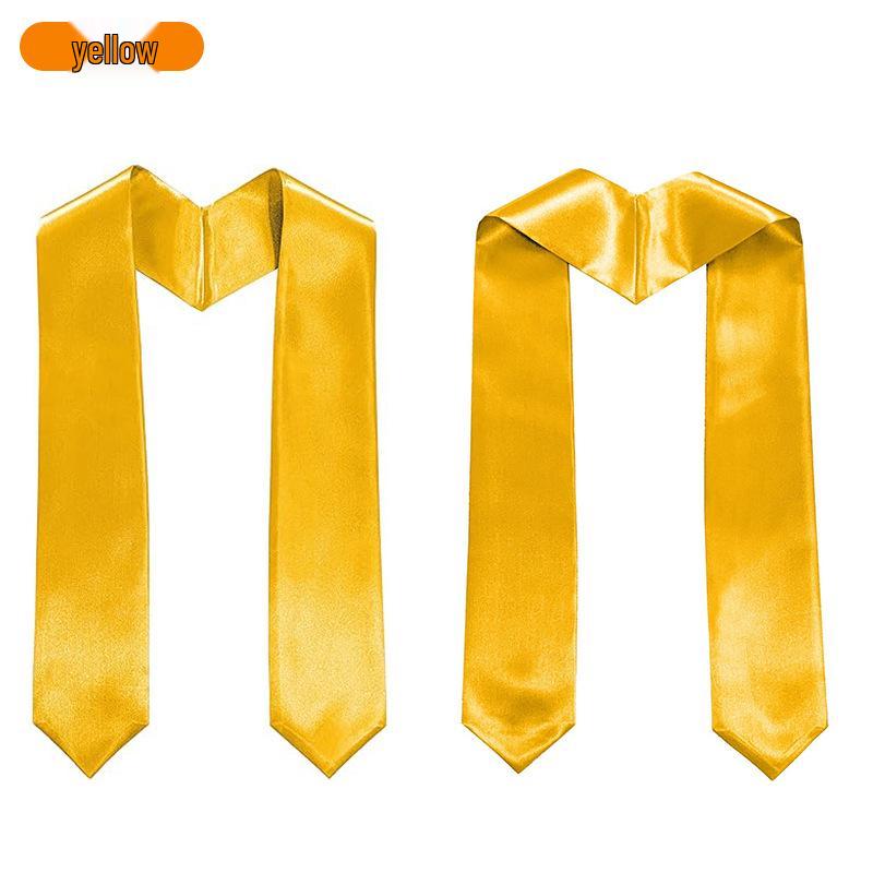 European & American Graduation Stole with Custom Embroidery or Heat-Printed Logo