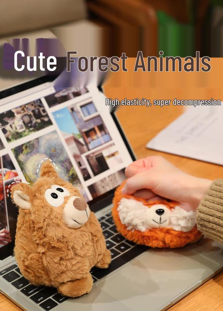 Adorable Cartoon Sheep Plush Toy - Fox Creative Doll Gift from Mengqu Forest Series