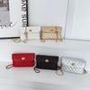 Pu Small Square Crossbody Bag With Chain Strap For Daily Use And Fashion