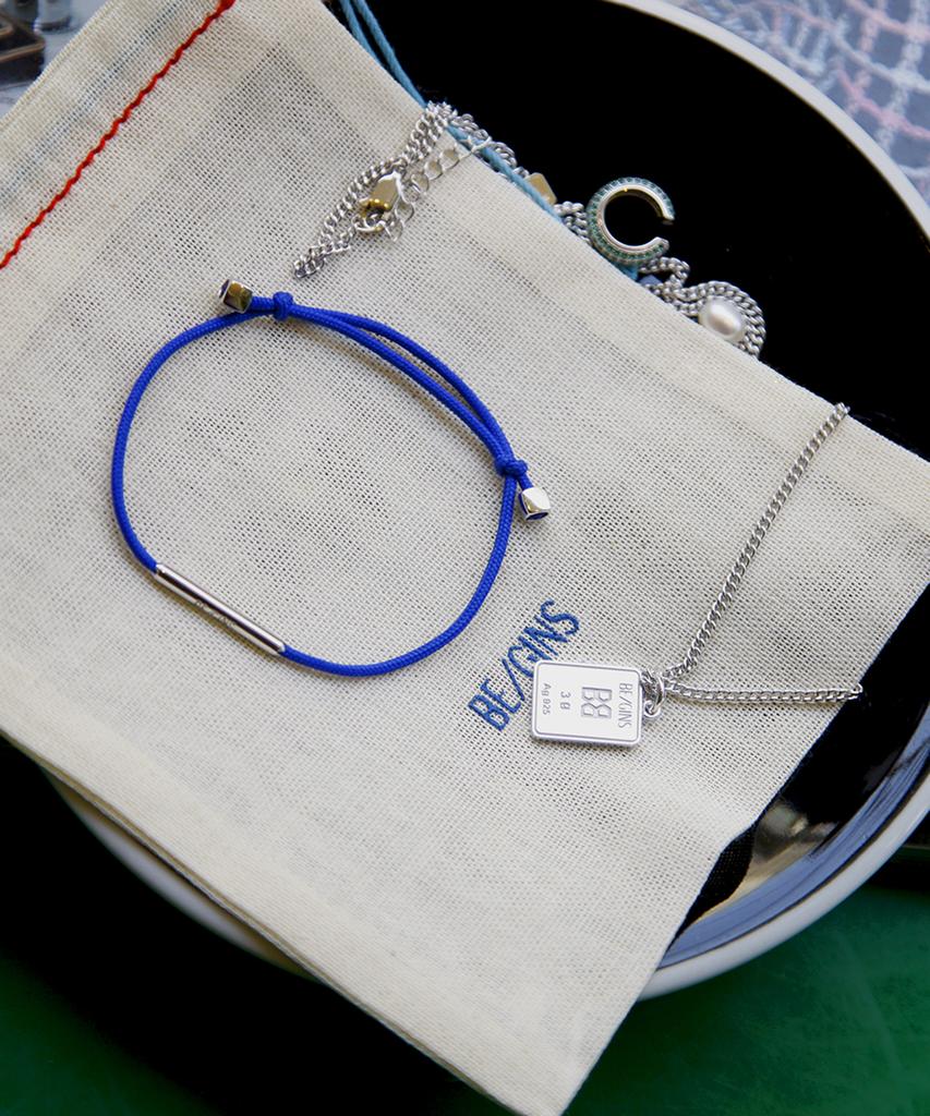 Begins Larin Single String Bracelet Blue
