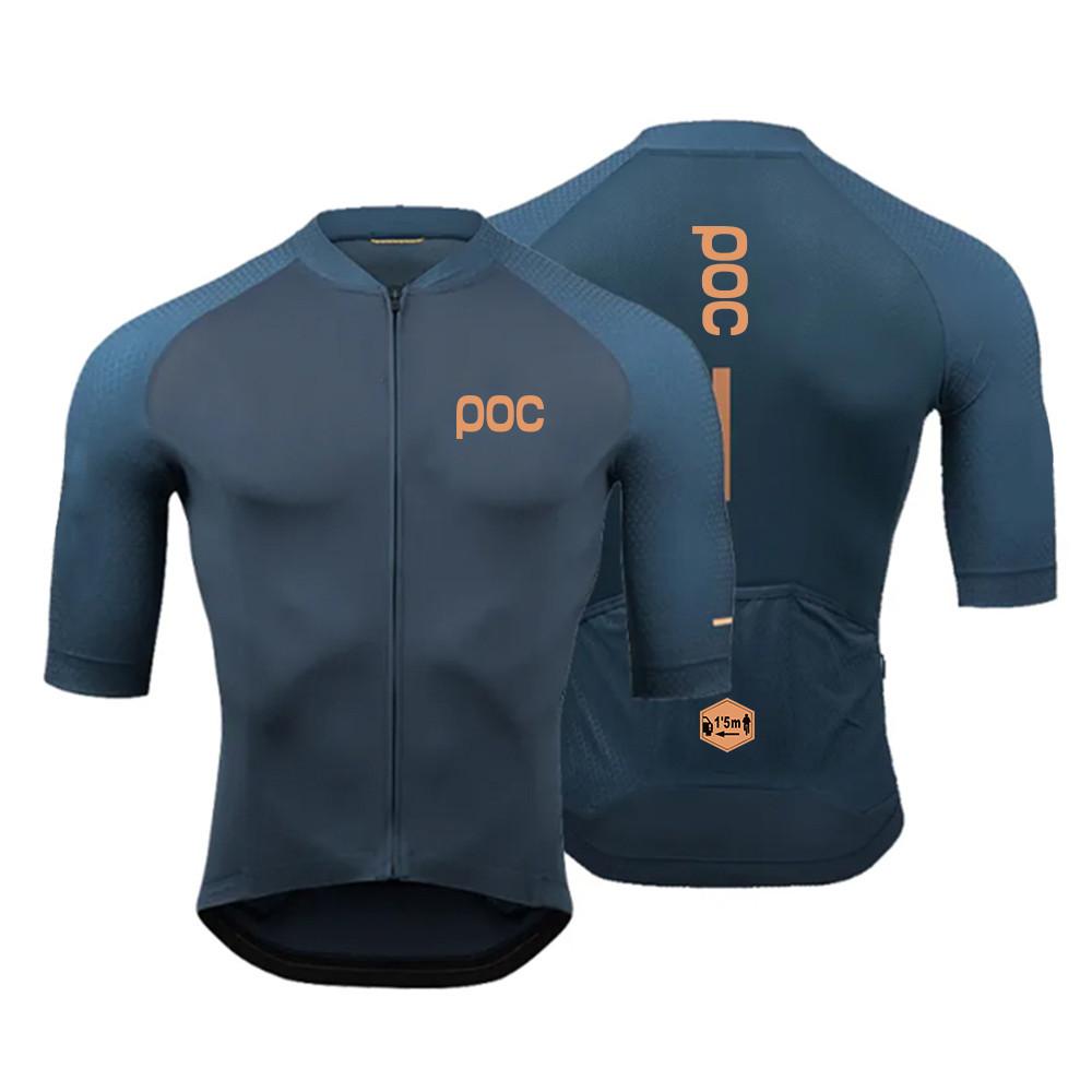 POWERBAND POC Fashion Cycling Jersey Anti-UV Men Women Bicycle Cycling Clothing 2024 Summer Bike Jersey Short Sleeve Quick-dry Cycling Shirts