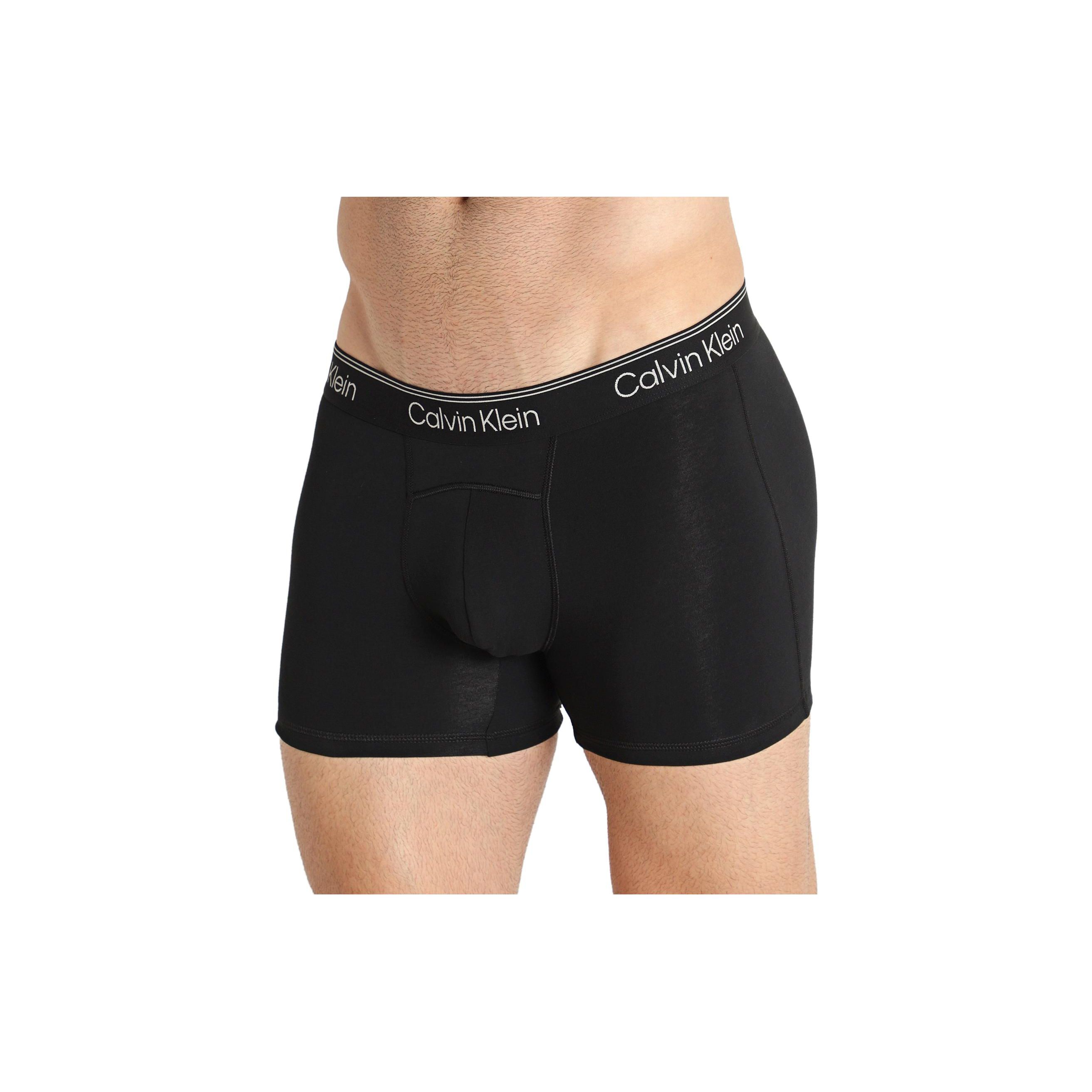 

Calvin Klein Трусы-боксеры с логотипом на поясе, мужское нижнее белье, черные NB3229-001 S