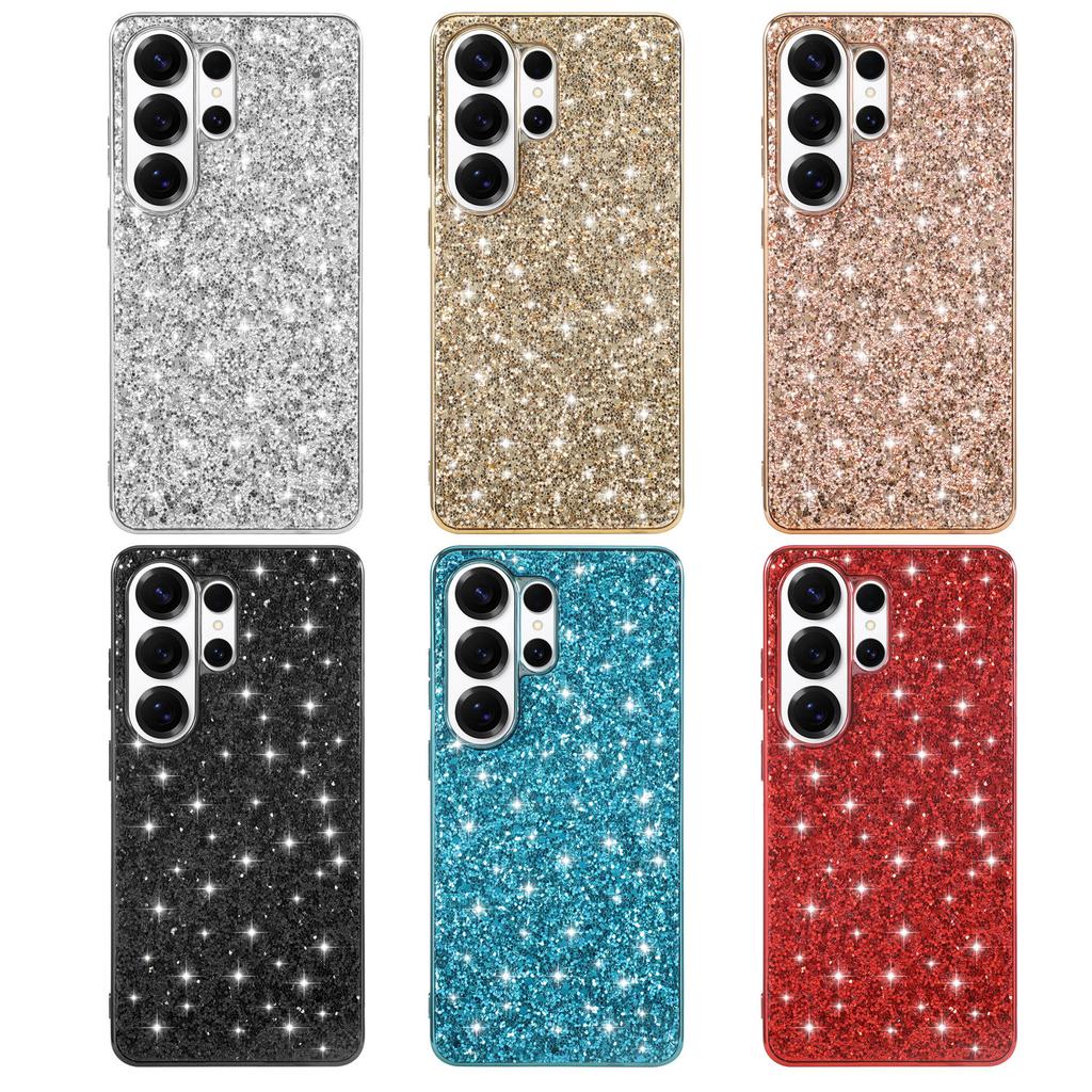 For Samsung Galaxy S26 Ultra Case Electroplating TPU + PC Sparkling Glitter Phone Back Cover