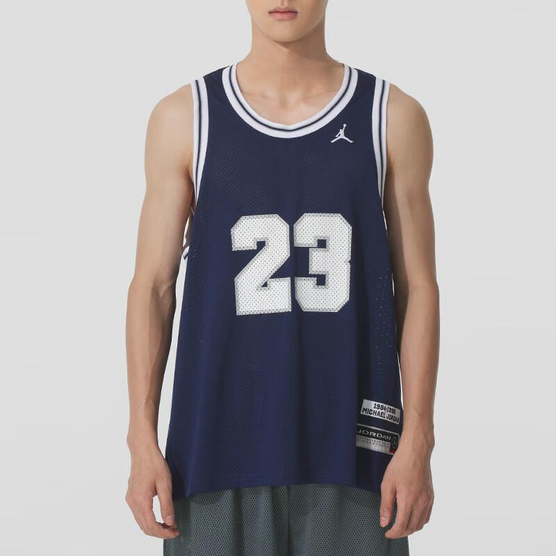 Jordan Michael  Comfortable Breathable Sports Sleeveless Vest Men tops Navy-Blue HF9376-410