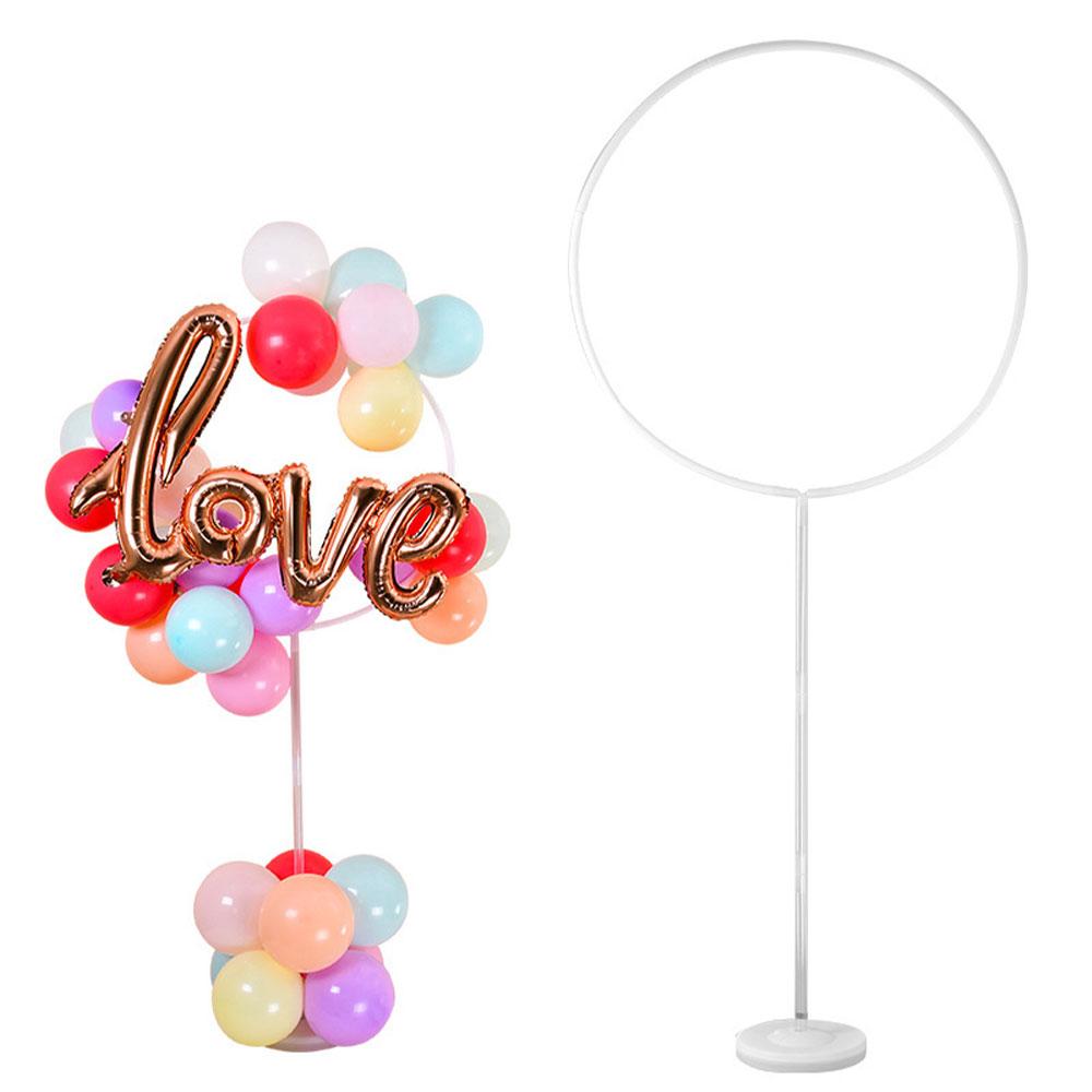 Runde Ballon Säulenbogen Ständer Set DIY Kreis Ballonform Halter für Geburtstag Hochzeit Babyparty Party Hintergrunddekoration