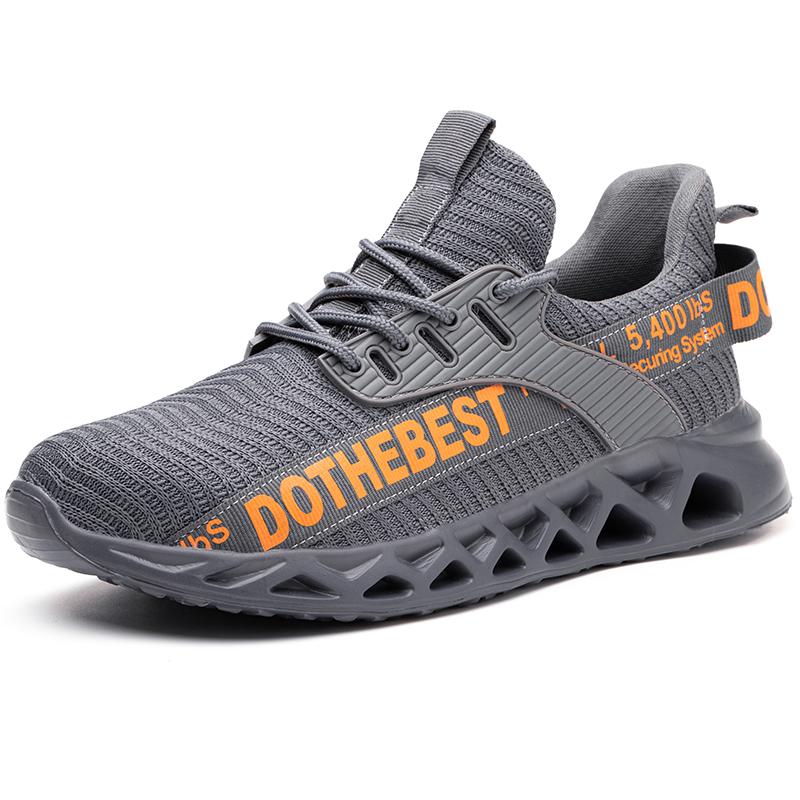Sneaker alla moda Scarpe antinfortunistiche con punta in acciaio Scarpe da lavoro antiforatura Scarpe protettive di sicurezza Scarpe da costruzione indistruttibili