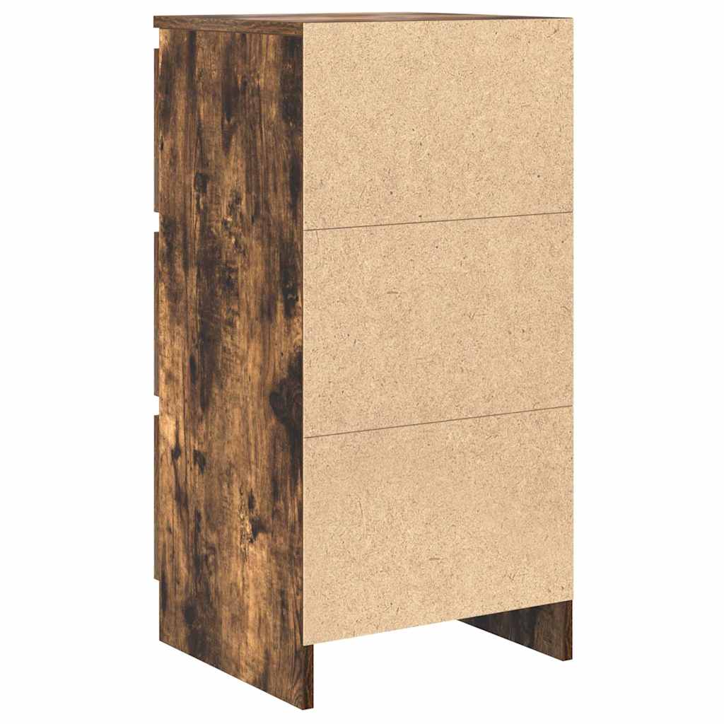 Sideboard Smoked Oak 37.5 x 35 x 76 cm Particle Board