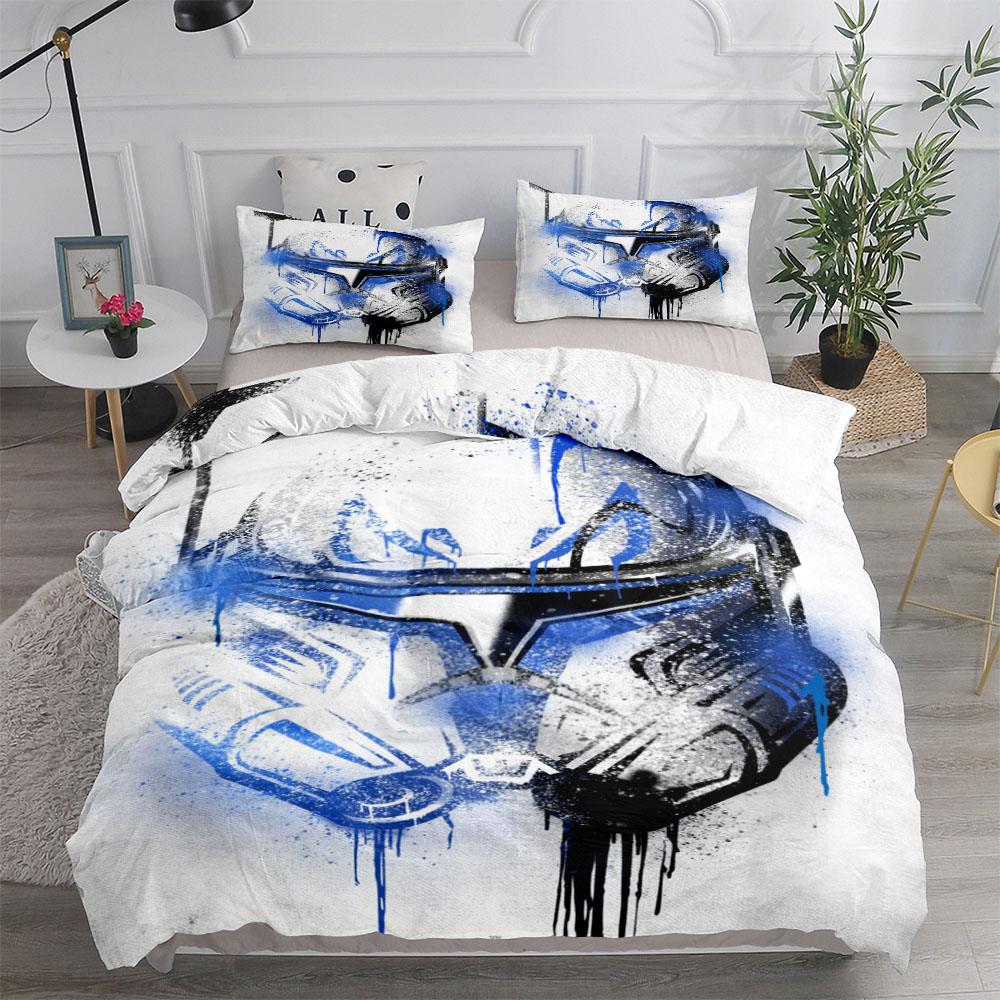 Retro Robot Duvet Cover Set Uk Single Double King Us Twin Full Queen Size Anime Bed Linen Set