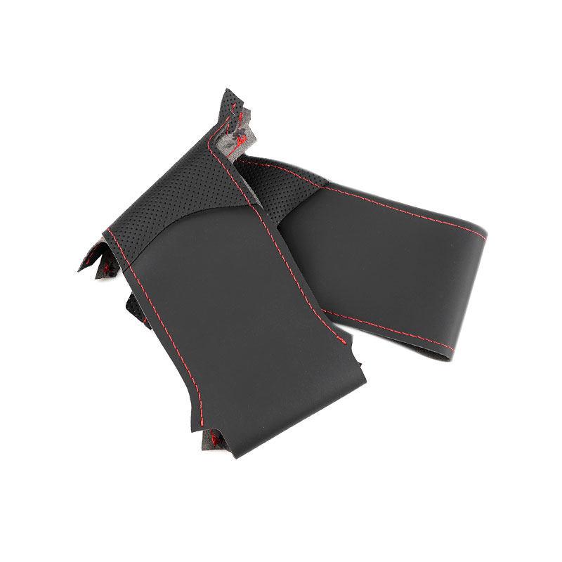 For Hyundai Sonata 8th 2011 2012 2013 2014 Car Interior Accessories Steering Wheel Cover Microfiber + Perforated Leather Trim