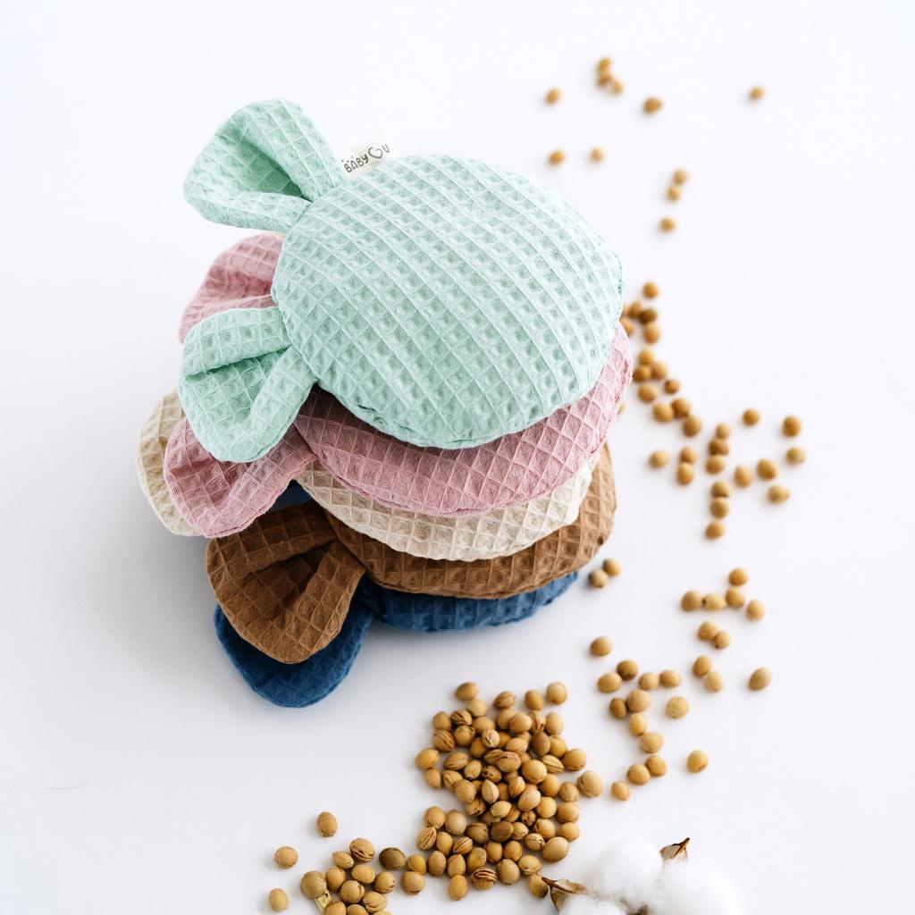Babyu, termofor z pestek wiśni z senso uszkami bawełna kolka ból 150g 15 cm
