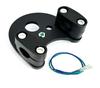 World Imp Motor Sada sloupků řídítek Honda Super Cub s neutrální univerzální montáží pro Super Cub Little Cub/Little Wiring, C50, C70, C90, Cub atd.. (Černá