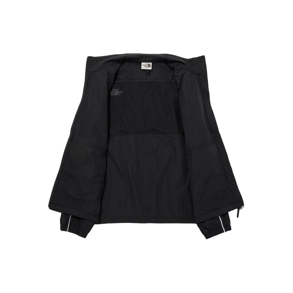 The North Face FW24 Embroidered Logo Waterproof Windproof Loose Fit Stand Collar Lightweight Breathable Jacket Unisex jackets Black NJ3BQ05J