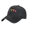 Bonés de Beisebol Lavados Cores Plumbob Sims Chapéu Trucker de Verão para Adultos Unisex Design Estampado Kpop Rock Sol Bonés de Beisebol