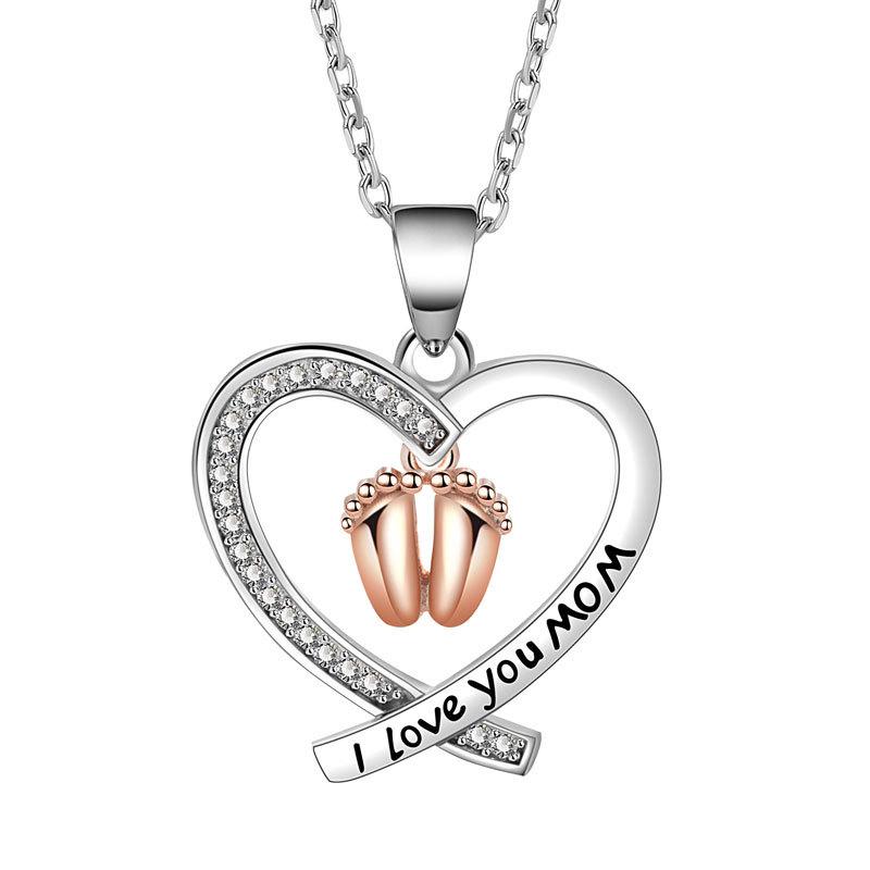 Eternal Heart Delicate Clavicle Necklace For Women Versatile Birthday Gift Elegant Pendant Jewelry Accessory