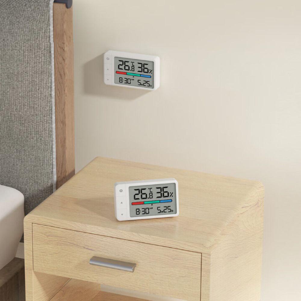 Large Screen Thermohygrometer Intelligent Thermometer Mini Digital Hygrometer Clock  Home