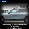 Pro XPENG G9 22-24 B-sloupky Transparentní TPU ochranná fólie Poškrábání odolné Opravné příslušenství Refit