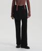 Jenyujeu Layered Skirt Bootcut Pants - Black