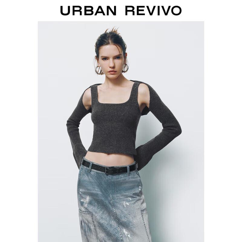 

UR 2024 Осенний женский мягкий трикотажный костюм-двойка M