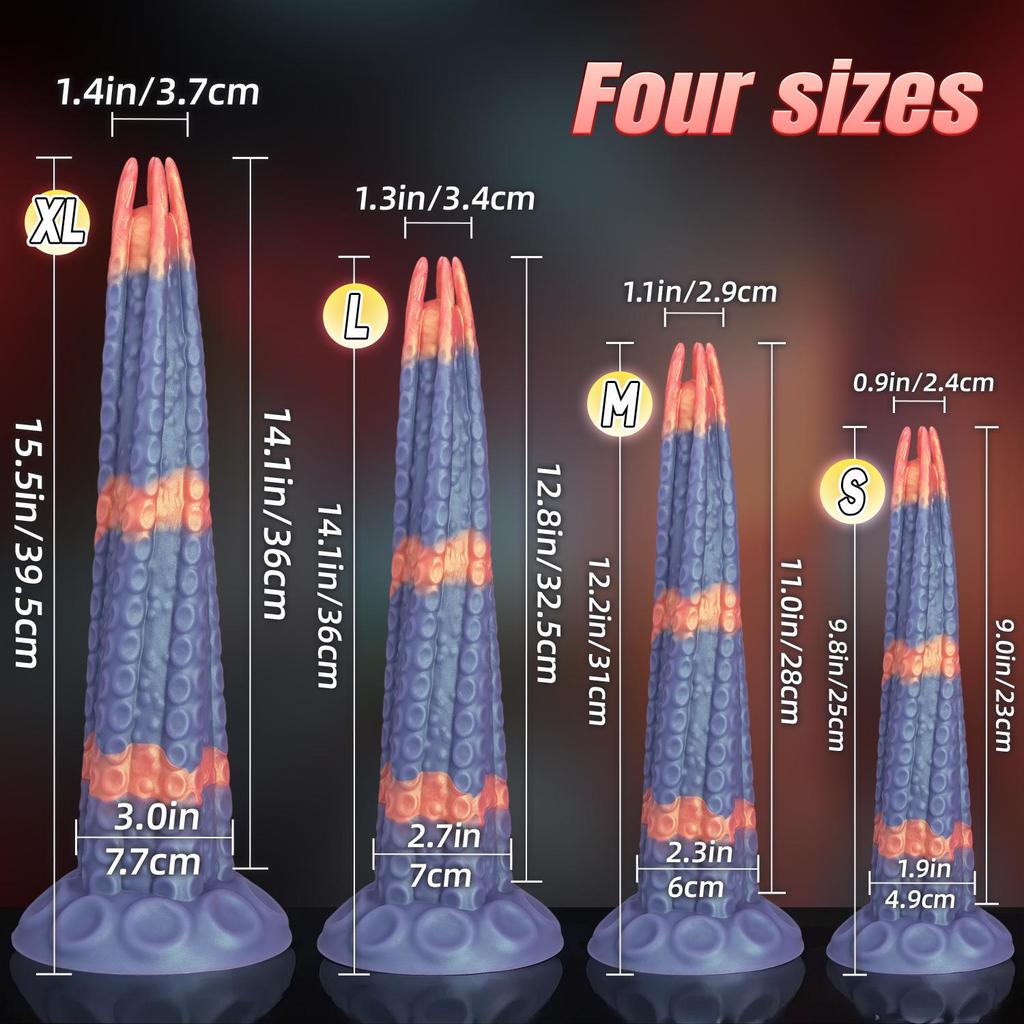 Ultra-Long Silicone Dildo - Irregular Shape for Women