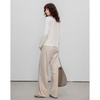 Women's Asymmetric Twist-Knot Lyocell Blend Long Sleeve Top