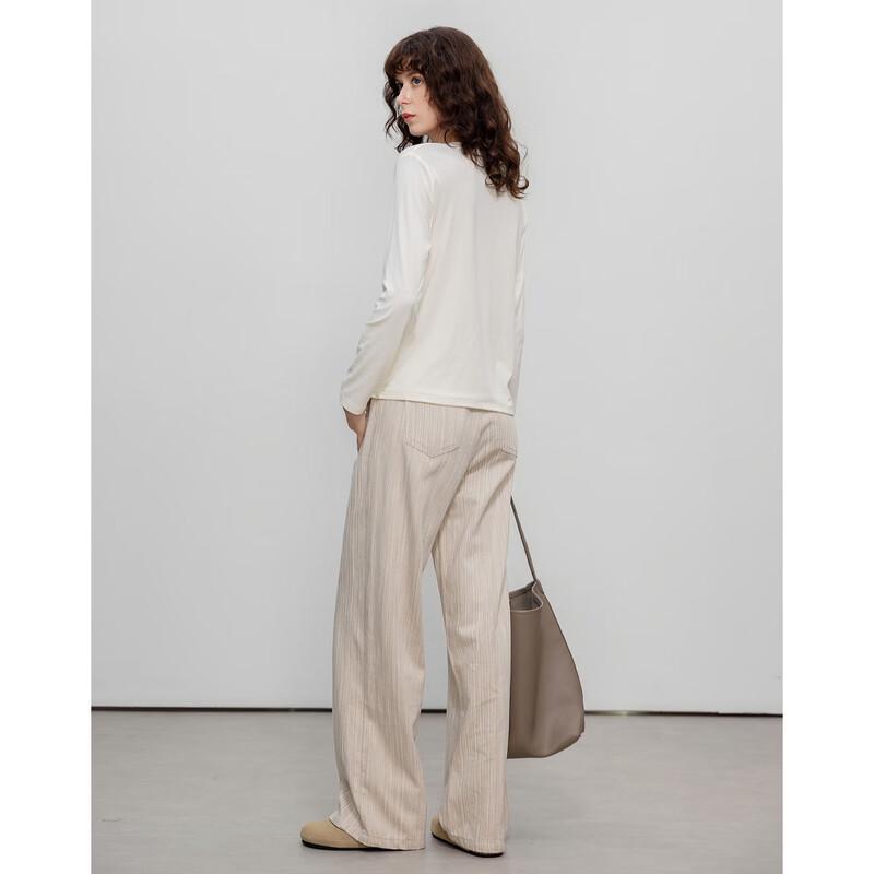 Women's Asymmetric Twist-Knot Lyocell Blend Long Sleeve Top