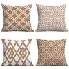 Nordic Geometric Simple Pillow Modern Short Velvet Sofa Cushion Bed Pillow Backrest Cushion Living Room