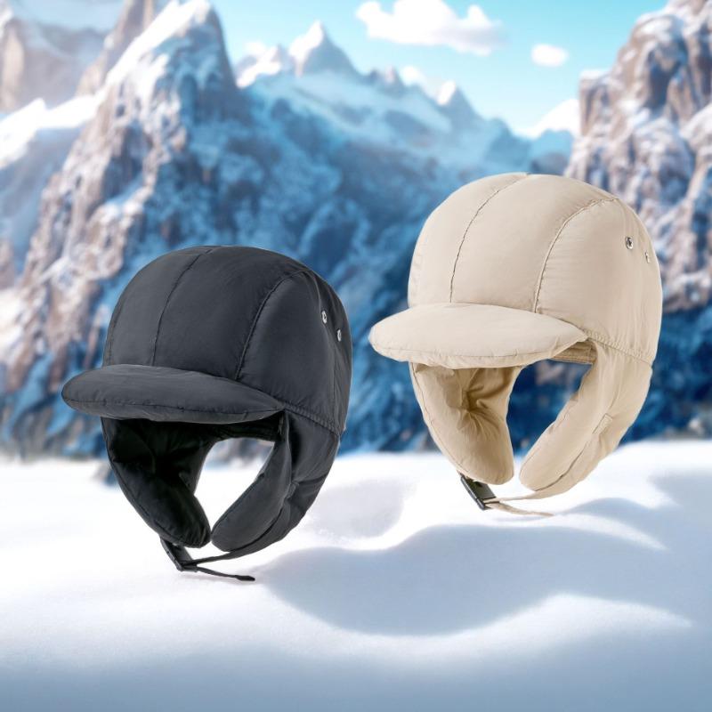 Winter Women's Water-proof Outdoor Warm Hat, Ear Protection, Wind-proof Snow-proof Cold Fleece Cycling Hat