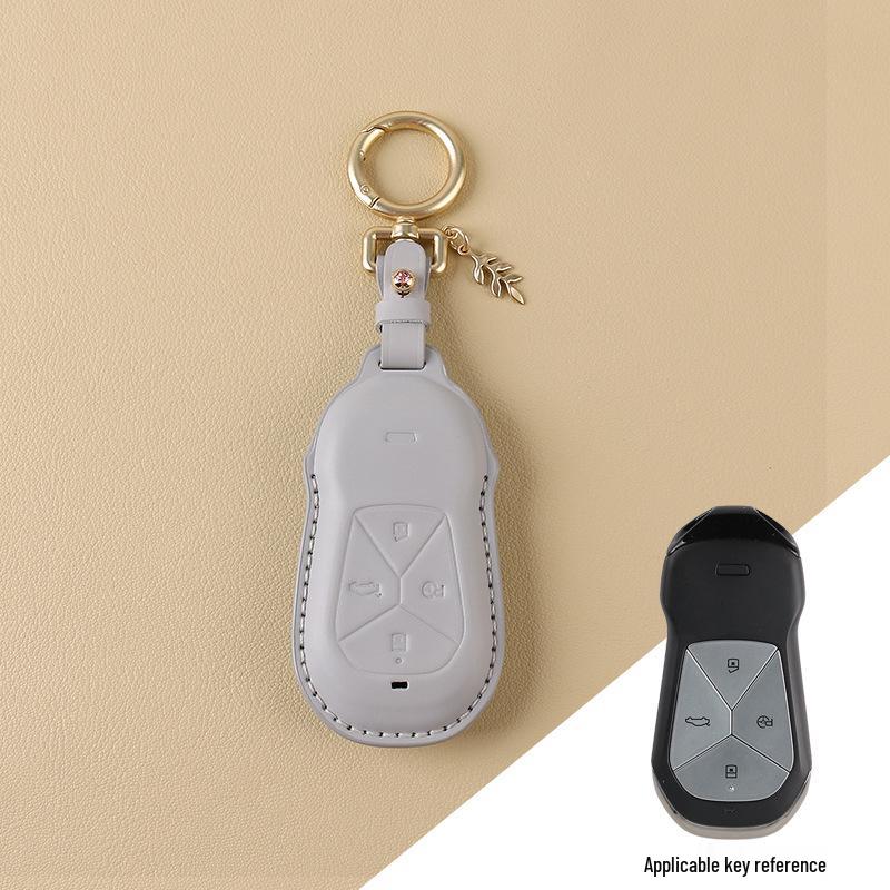 Women's Genuine Leather Bow Key Case for Xiaopeng P7 G9/G3i/P5 2022