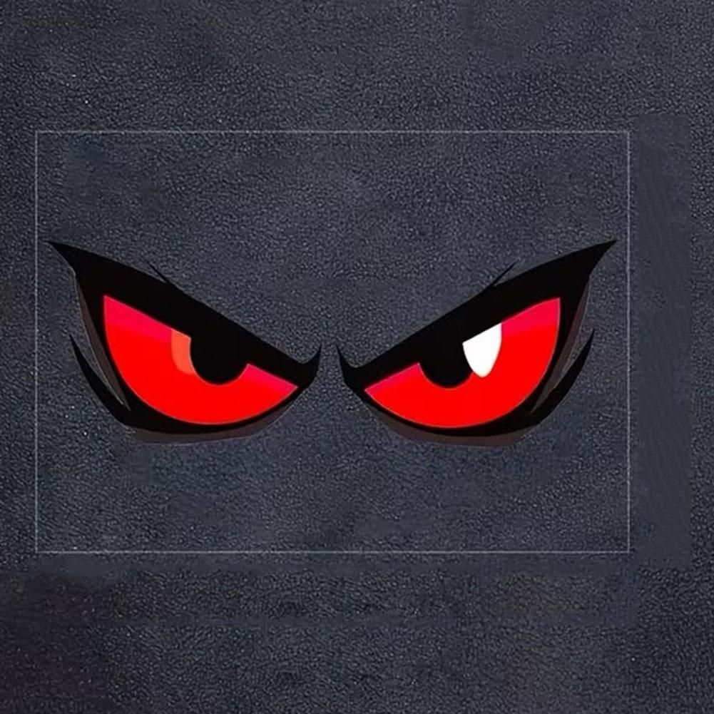 PVC Construction Evil Eye Car Sticker Waterproof Car Decal