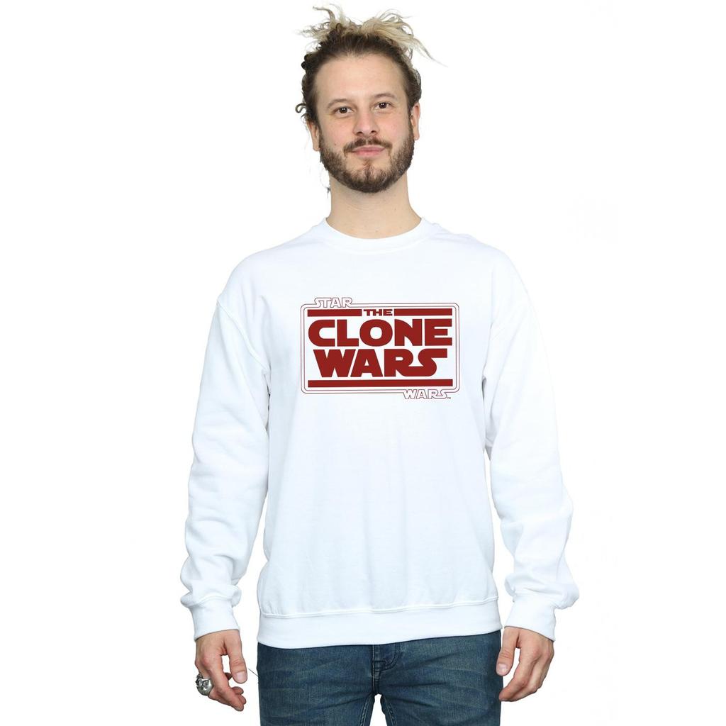 STAR WARS Mens Clone Wars Logo Sweatshirt