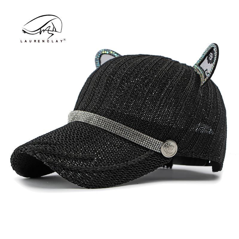 Fashion Personality Cute Cat Ears Baseball Cap Outdoor Summer Outing Outdoor Sun Protection Visor Cap Female Tide