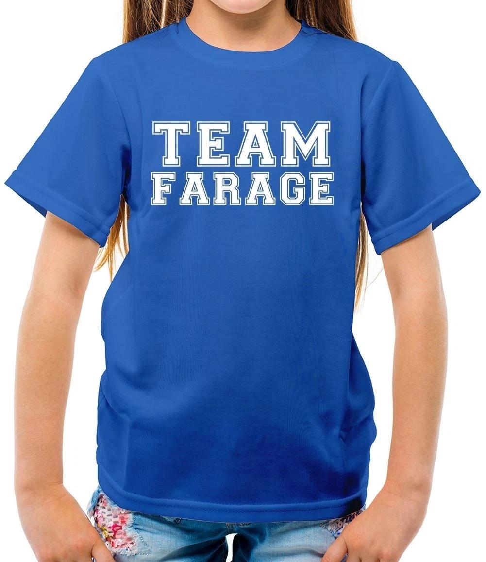 Team Farage - Kids T-Shirt - Nigel Prime Minister Nigel Reform Brexit 100