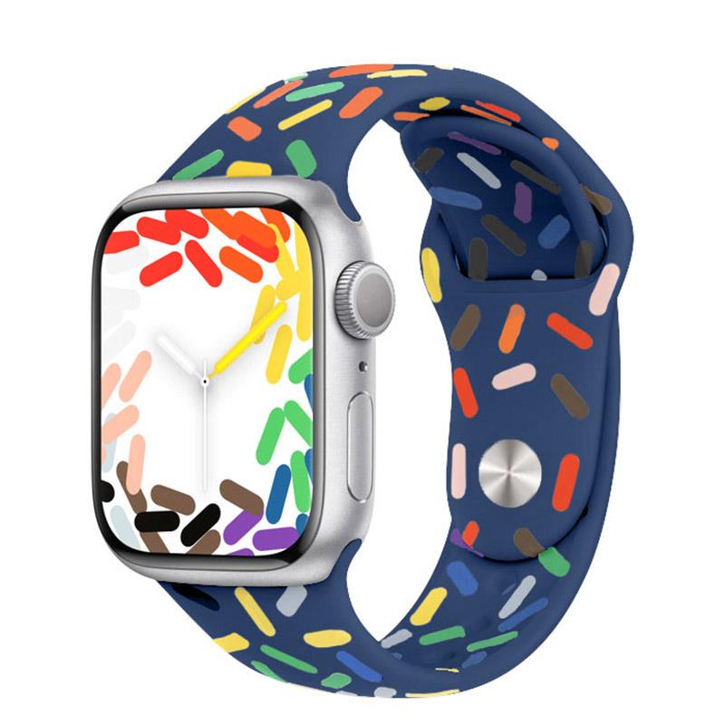 Pride Edition Strap For Apple Watch Band 44mm 45mm 40mm 38mm 42mm 44 MM Rubber Belt Bracelet iWatch Series SE 3 4 5 6 7 8 Ultra 49mm
