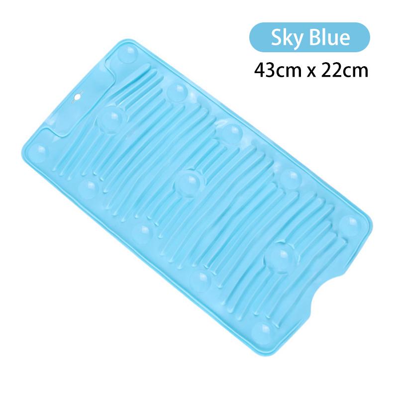 Washing Board Portable Household Non-Slip Silicone Washboard Lazy Personal Laundry Socks Small Washboard Laundry Mat