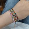 Fashion Colorful Rice Beads Necklace for Woman String Beaded Short Chic Clavicle Chain Necklace Girls Summer Jewelry Wholesale