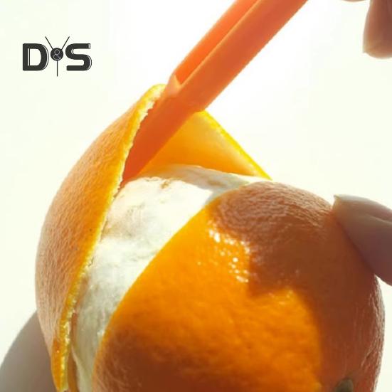 4Pcs Handheld Orange Peeler Tools Hassle-free Citrus Peel Cutter Easy Fruit Slicer Lemon Peel Remover Kitchen Gadgets