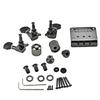 Practical 3 Strings Guitar Bridge Set Guitar Saddle Bridge with Screw Control Knob Wrench Guitar Replacement Accessories
