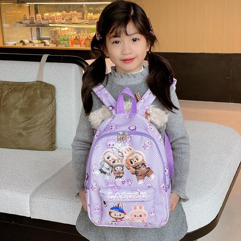 Adorable Kids Backpack Cute Cartoon Design Lightweight Nylon School Bag For Boys And Girls