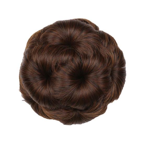 Synthetischer, lockiger Chignon-Haarknoten, Haarteil, Clip-in-Haarverlängerungen