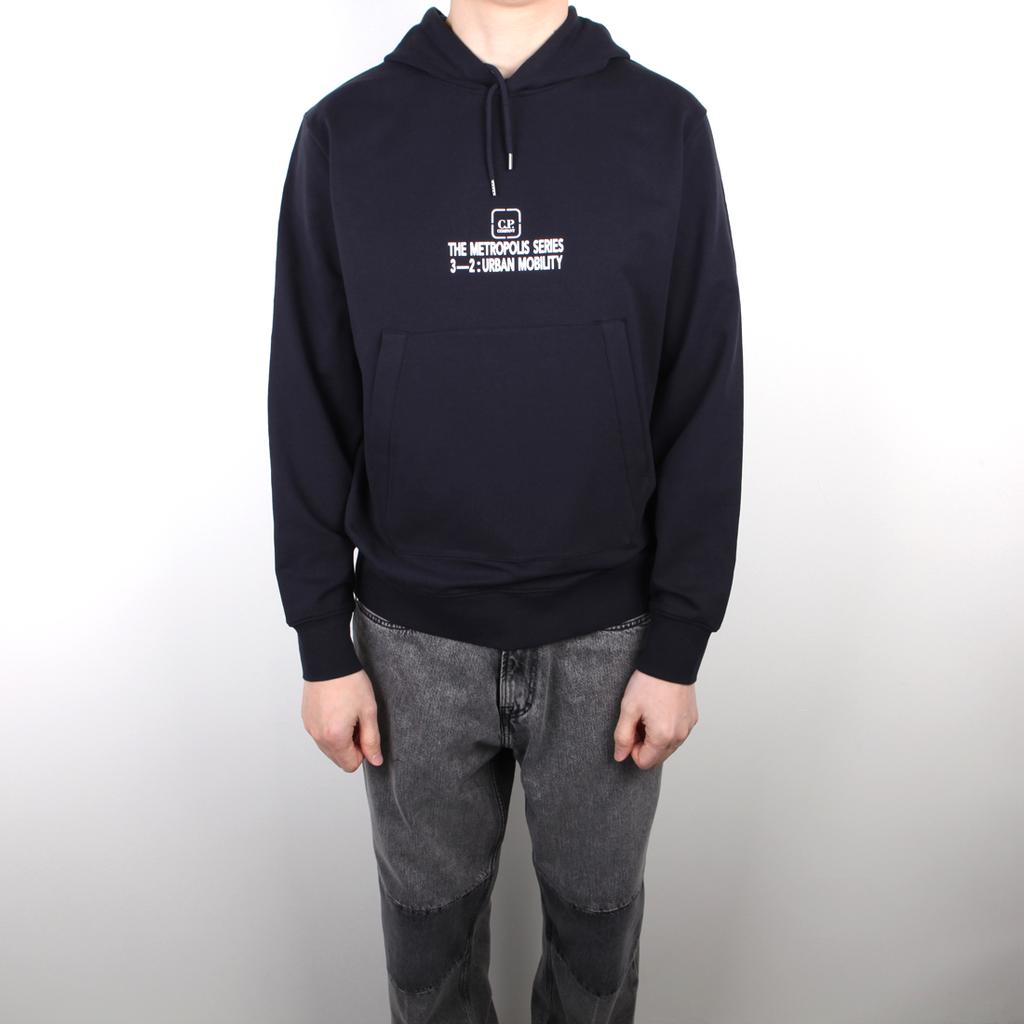 ★C.P. Company★ Metropolis Graphic Hood Navy 14CMSS208A0064 Buy 23SS CP Company Hoodie Metropolis Graphic Navy