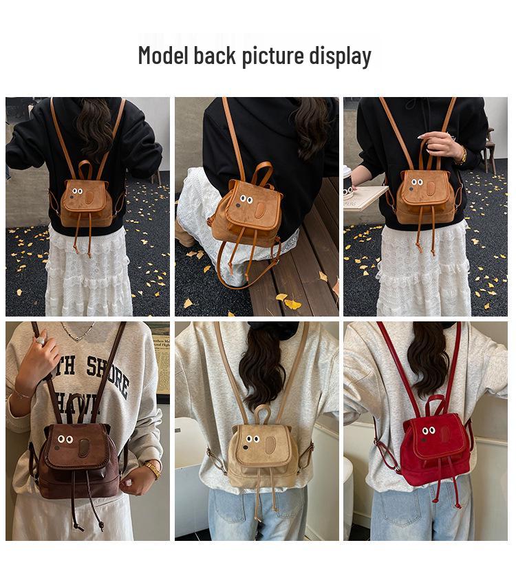 Herbst/Winter Koreanischer Stil Cartoon Eltern-Kind Crossbody Rucksack für Damen