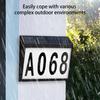Lumină Număr Casă Solară Exterior Impermeabilă LED Lampă Semn Adresă Placă Decorativă Ușă Lumină de Perete Ușor de Instalat