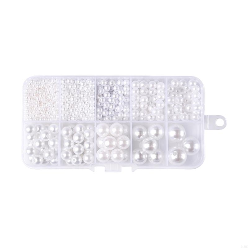 Multipurpose Plastic Pearls Set For Hair Jewelry Designs And Crafting Supplies J0MC