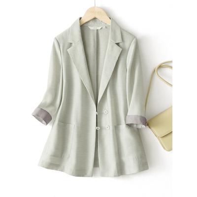 Seven-quarter-sleeved Thin Small Suit Women's Summer New Suit Jacket Sunscreen Cardigan