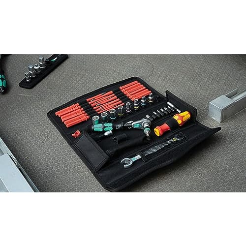 WERA 35-Piece Kraftform Compact Tool Set for Machine Maintenance with Storage Case (135926)