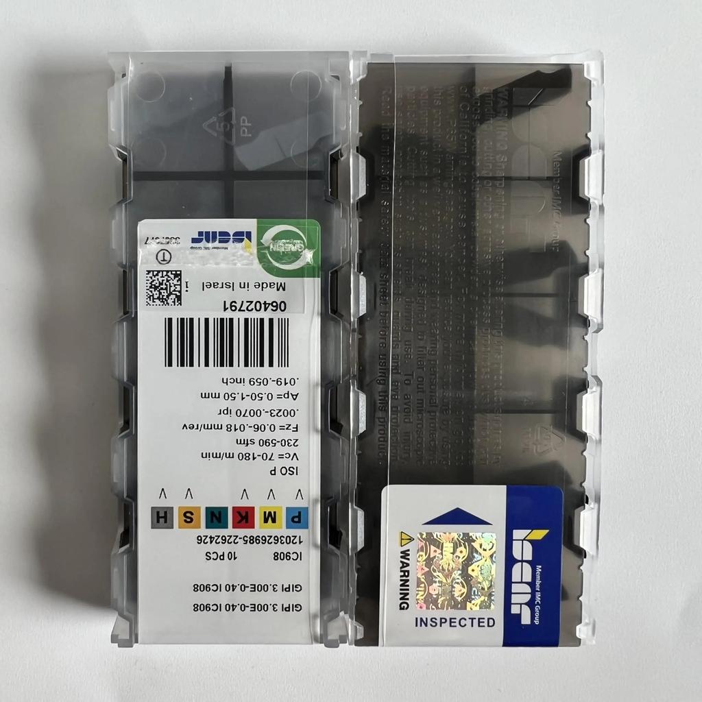 GIPI3.00E-0.40 IC908    Industrial Indexable Carbide Inserts 10 Pcs