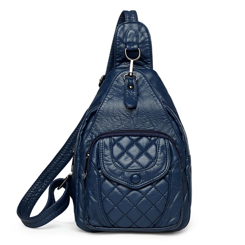 Soft Leather Shoulder Bag Women's Chest Bag Soft Leather Crossbody Bag Travel Satchel