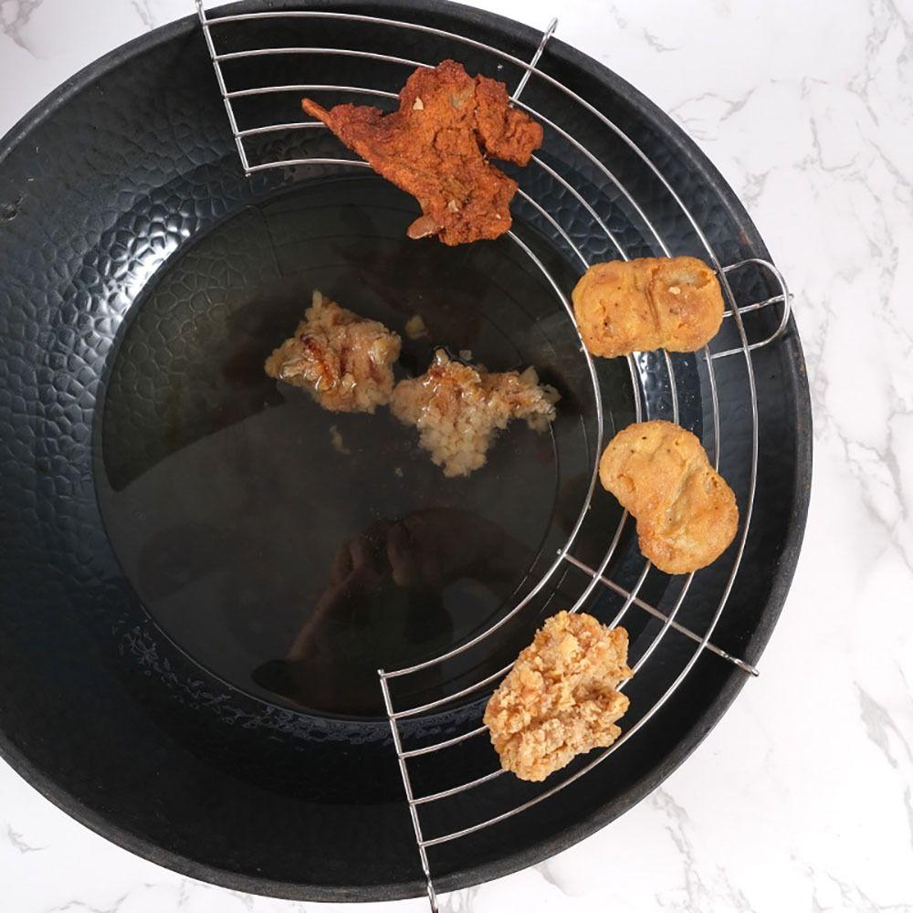 Stainless Steel Hot Pot Rack Simplicity Steaming Rack Strainer Durable Oil Drain Rack  Kitchen
