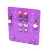 Purple Earrings Organizers 30 Holes Ear Stud 30 Holes Holder Jewelry Display Stands Hanging Jewelry Rack for Exhibition